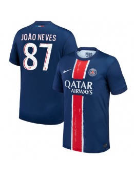 Paris Saint-Germain Joao Neves #87 Heimtrikot 2024-25 Kurzarm